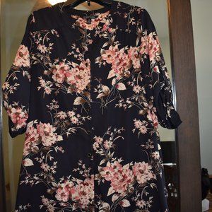 Floral Wrap Dress